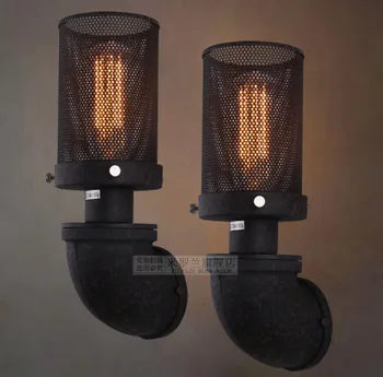 Retro Loft Industrial Vintage Wall Light Indoor Lighting Edison Wall Sconce Water Pipe Lamp Arandela Lampara Pared