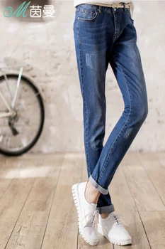 INMAN Women's 2017 Spring Vintage Florals jeans Pencil Pants trousers