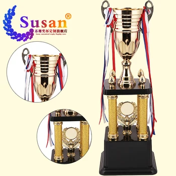 High-grade four-post atmospheric trophy three close king pigeon MVP trophy sales taekwondo champions league football basketball