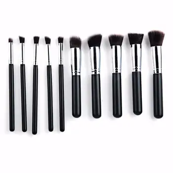 Makeup Brushes 10pcs Makeup Cosmetics Liquid Foundation Blending Brush Set 2016 Gamiss Fashion Beauty Cosmetics2