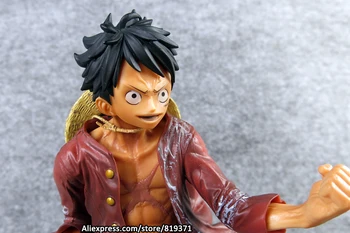 Hot 20cm Japanese One Piece Anime Action Figures Nuevo Mundo Big Luffy POP Cool Cartoon Resin PVC Model Toys Juguetes Brinquedos