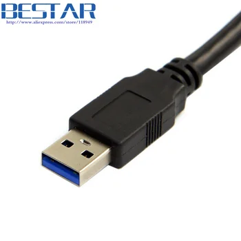 15ft 5m USB 3.0 A type Cable Male to Micro USB 3.0 B Male Cable 5 meters with Mount Panel Screws for Hard Disk Mobile Phone