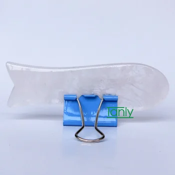 Wholesale Natural pink crystal body Massager face Guasha scrapping massage plate acupoint press traditional massager 0019