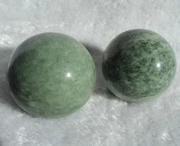 HOT STONE MASSAGE 2pcs of Marble Cold Stone Spheres 5 cm Massage Ball SPA tools