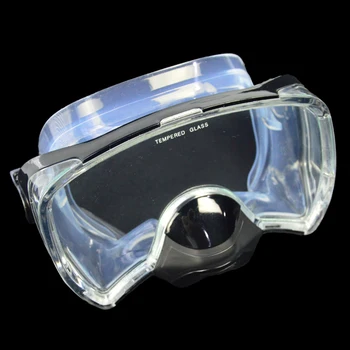 Dive equipment black double lens Diving Mask+dry Snorkel +Duck Flippers MSF2723201