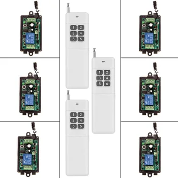 3000m DC 9V 12V 24V 1 CH 1CH RF Wireless Remote Control Switch System,315/433.92 MHZ ,3 X 8CH Transmitter + 8 X Receiver,M,T