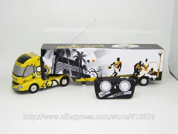 Remote Control Big Size Detachable 1:32 6CH R/C Container truck Toy with lights and sounds