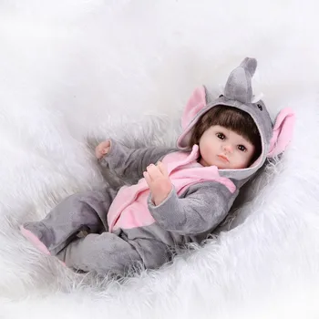 Handmade doll lifelike reborn baby doll movie Photography Props doll baby toys elephant doll for children