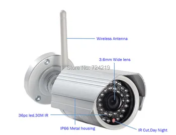 CYBO P2P ONVIF Wifi 2MP Megapixel Wireless IR Network IP camera 1080P HD Outdoor Video surveillance security camera SD Card slot