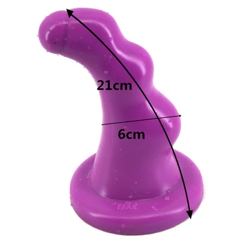 FAAK 210*60mm anal sex toys suction cup huge anal plug TPE butt plug prostata massage sex toys for men gay erotic toys