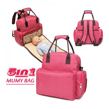 5 in1 mother bag Dots mummy bag / big size Outdoor parenting bag
