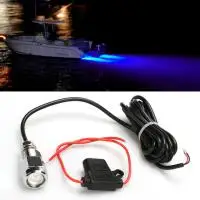 New Underwater Boat Drain Plug Light with Connector For Fishing