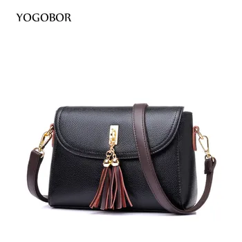 Genuine Leather Women Day Clutch Bags Real Skin Cowhide Envelope Tassel Small Shoulder Organizer Purse Eevening Party Ladies Bag