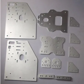 OX CNC machine parts OX Gantry plates kit for 23NEMA MOTOR angle joint plate back X axis/front plate set 4-Wheel X Spacers