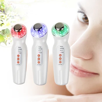 New Photon Rejuvenation 3 Color LED Light Therapy 3 MHz Ultrasonic Skin Care Facial Therapy