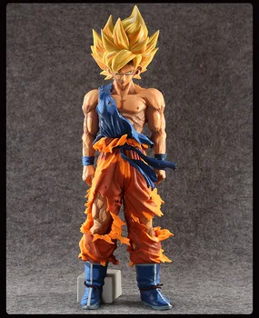 35cm big sie Japanese anime figure dragon ball Son Goku comic ver action figure collectible model toys for boys