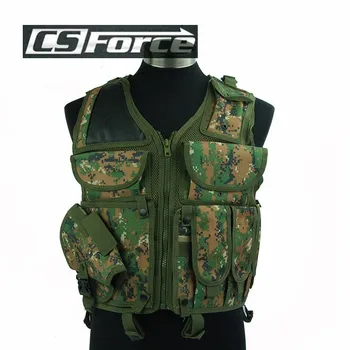 Male Outdoor Hunting Camping Multi Pocket Vest Men's Military Army Vest Airsoft Tactical Combat Hunting Vest Camouflage Vest
