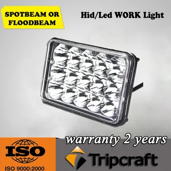 Super Bright!!! 2PCS 45W Square LED Working Light Lamp Fit Led Ramp car accessories Off Road 4WD 4x4 Truck SUV ATV Fog Light 10V
