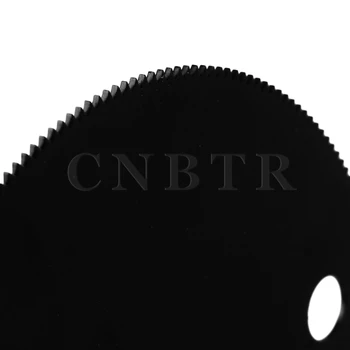 CNBTR 10pcs 80mm Universal Multitool M20 HSS Semicircle Saw Blades Black