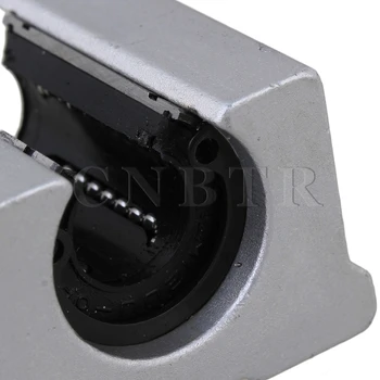 6x Silver CNBTR12mm Shaft 200mm Linear Bearing Rail w/ Open Linear Motion Block