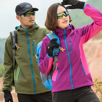 2017 new soft shell jacket men & women outdoor windproof coat mountaineering single autumn winter mixed colors hiking jacket
