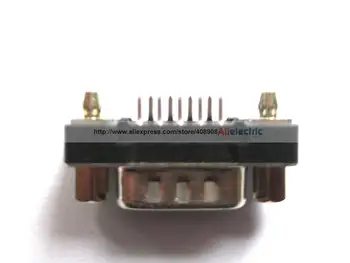 30 Pcs PCB D Sub 9 Pin Male Connector DP9 DIP Black