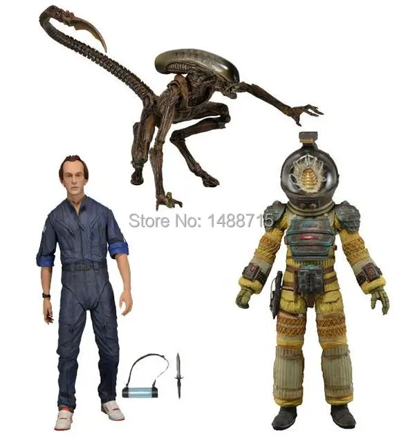 Classic Sci-Fi Movie Aliens NECA Alien Series 3 Bishop Kane Nostromo Suit Dog Alien Action Figure Toys New Box