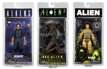 Classic Sci-Fi Movie Aliens NECA Alien Series 3 Bishop Kane Nostromo Suit Dog Alien Action Figure Toys New Box