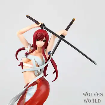 Japan Anime Fairy Tail Elza Scarlet Brinquedos PVC Action Figure Juguetes Collectible Model Doll Kids Toys 20CM