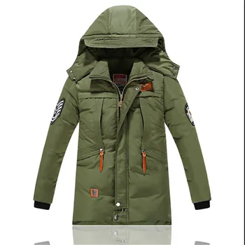 Male child ultra long wadded jacket outerwear medium-long thickening child down cotton child cotton-padded jacket cotton-padded