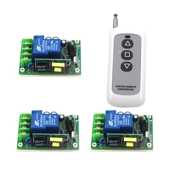 AC 85V-250V 110V 30A 433MHz Wireless Remote Control Switch 1 Transmitter with 3 Receiver SKU: 5279
