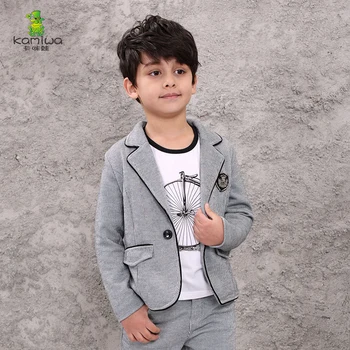 Boys suit New Spring Autumn Teen Boys Single Breasted Blazers Casual Wedding Coat Jacket Children's Top Clothing Kids Clothes