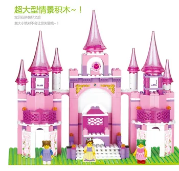 Sluban B0152 learning/education Princess series Castle Building Block Set Girls Bricks Gift Compatible With Lego