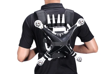 Elastic Nylon Travel Shoulder Bag Backpack for Phantom 1 / 2 / 3 Black