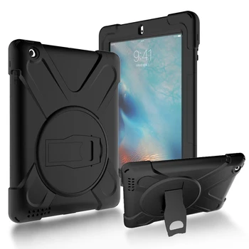 Full Body Protective Case For Apple iPad 4 3 2 Impact Resistant Hybrid Three Layer Heavy Duty Armor Defender Cover for iPad4