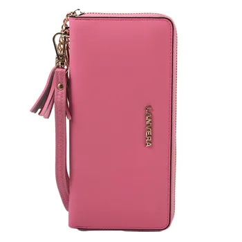 Leather Women's Purse Cell Phone Wallet Brand Female Wallet Leather Zipper Women Purse For Coins Ladies Card Holder Leather