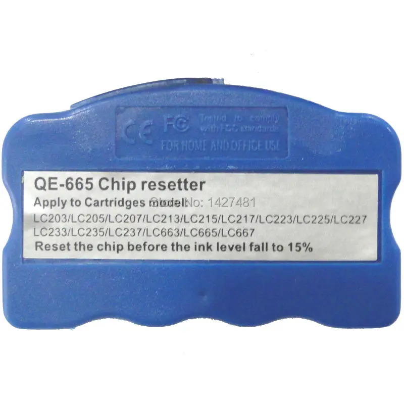 Chip resetter For Brother LC209 LC205 For Brother MFC-J4320DW/J4420DW/J4620DW/J5520DW/ J5620DW/J5720DW