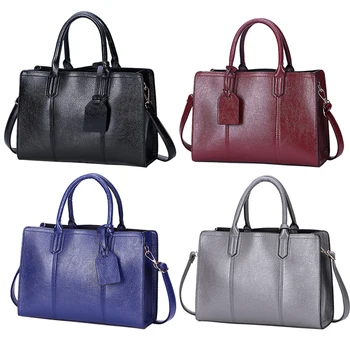 New 2017 Leather Bags for Women Shoulder Bag Crossbody Business Tote Office Lady Borse Dress Handbags and Purse Bolsas Femininas