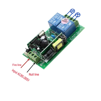 AC 85V 110V 220V 250 V 10A 2CH RF Wireless Remote Control Switch System Receiver +4 Transmitter Learning LED Home Switch System