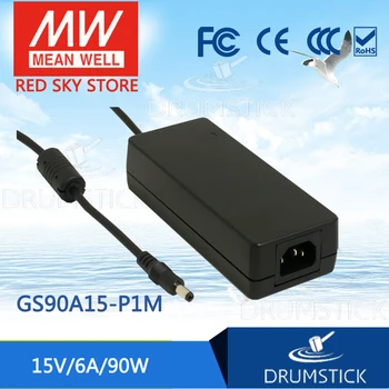 Original MEAN WELL GS90A15-P1M 15V 6A meanwell GS90A 15V 90W AC-DC Industrial Adaptor
