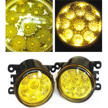 For Renault MEGANE 3 Coupe DZ0 DZ1 2008-Styling High Bright LED Fog Lamps Yellow Glass Fog Light