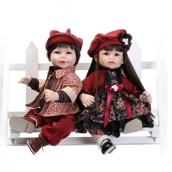 52CM baby doll	 toys lovely silicone reborn dolls for girls boys baby alive boneca kids toys