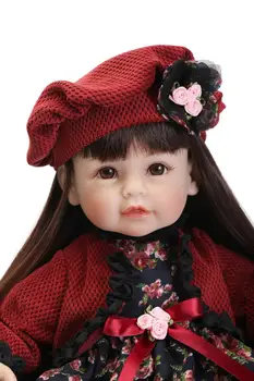 52CM baby doll	 toys lovely silicone reborn dolls for girls boys baby alive boneca kids toys