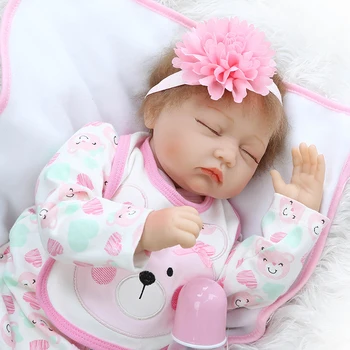Lovely baby reborn doll toy the birthday gift for kid child, high-end girl brinquedos silicone reborn babies bonecas