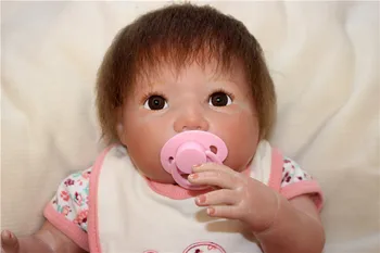 Bebe girl reborn realista 48cm silicone Reborn Baby Dolls kids Playmate Gift For Girls soft cotton body boneca reborn