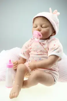 22 Inch 55 cm doll reborn Collection Handmade Realistic Silicone sleeping newborn baby Alive child love dolls