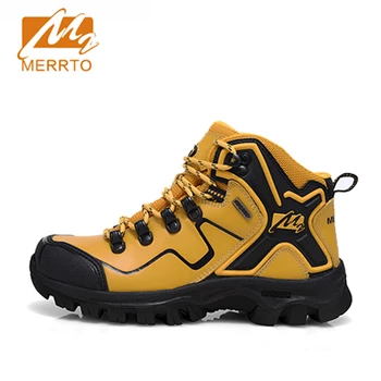 2017 Merrto Women Hiking Boots Waterproof Outdoor Shoes Full-grain leather For Female MT18572