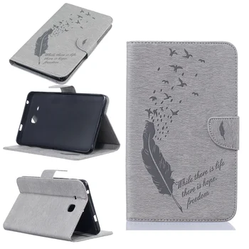 For Samsung Galaxy Tab A 7.0 T280 Case With Closure Button Cards Slot SM-T285 T285 7'' Stand Smart Cover Auto Sleep Wake-up