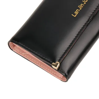 New Fashion Female Wallets Smooth Leather Wallet Women Candy Color Long Change Purse Brand Clutch Card Holder Pouch Carteras