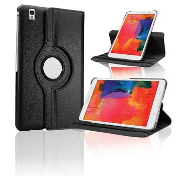 2017 NEW 360 Rotating Swivel PU Leather Cover Stand Case For Samsung Galaxy Tab Pro 8.4 T320 T321 T325 protective film +Stylus